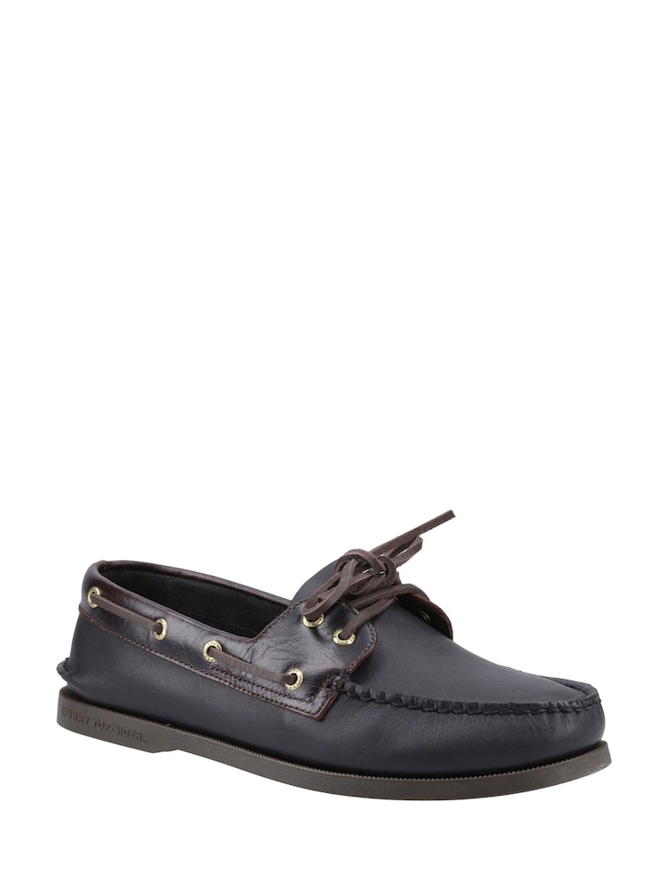 Sperry Authentic 2 Eye Boat Brown Shoes - Image 2 of 4