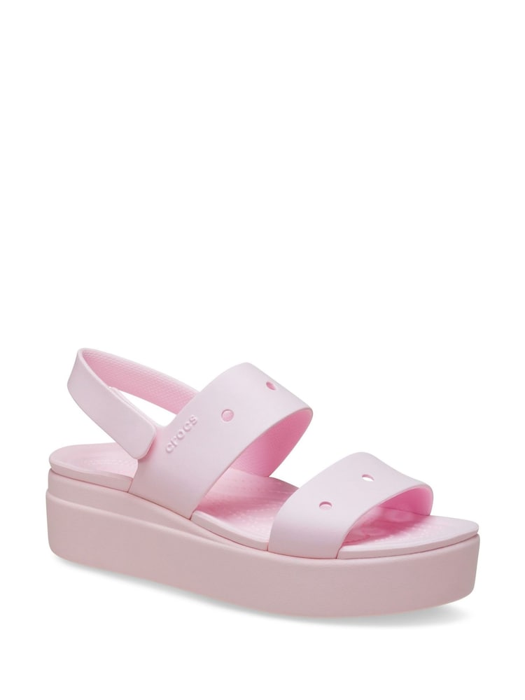 Crocs Pink Brooklyn 4U Wedges - Image 2 of 4