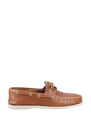 Sperry Brown Authentic 2 Eye Boat Shoes - Image 1 of 4