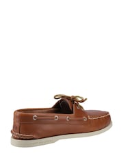 Sperry Brown Authentic 2 Eye Boat Shoes - Image 3 of 4