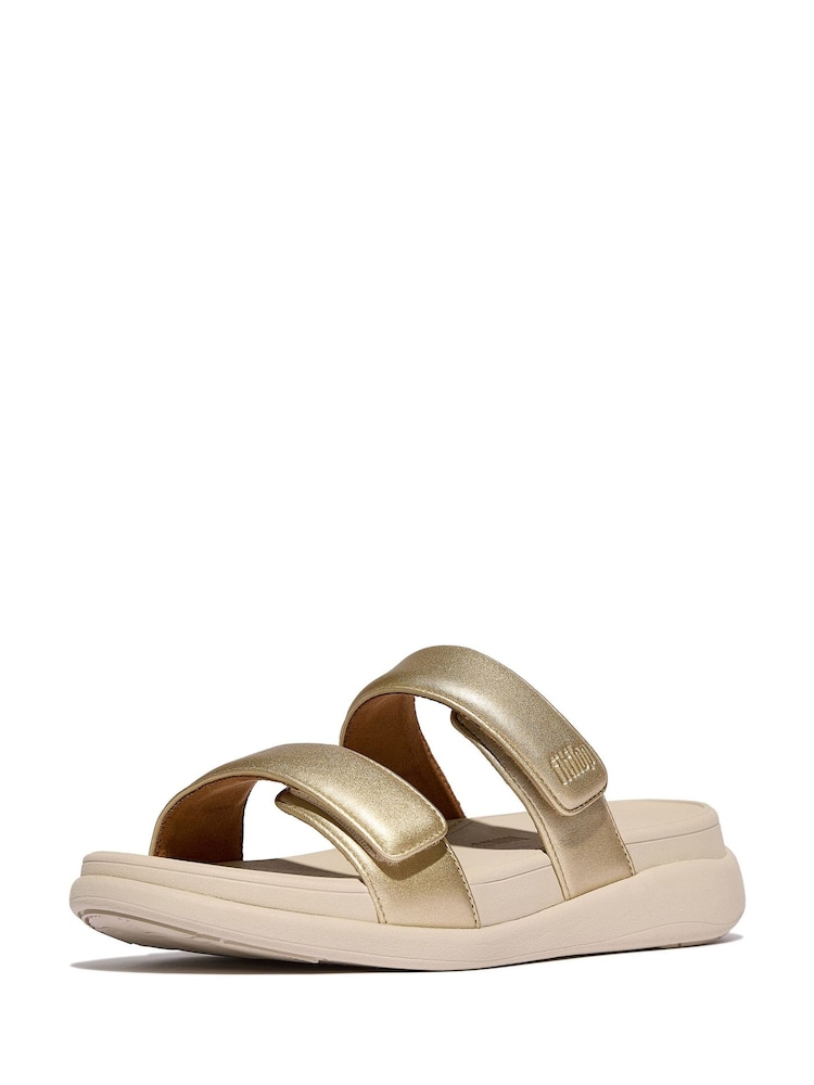 FitFlop F-Mode Go Gold Sandals - Image 1 of 3