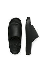 JACK & JONES Black Ripple Moulded Sandals - Image 3 of 5