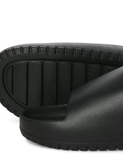 JACK & JONES Black Ripple Moulded Sandals - Image 4 of 5