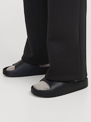 JACK & JONES Black Ripple Moulded Sandals - Image 5 of 5