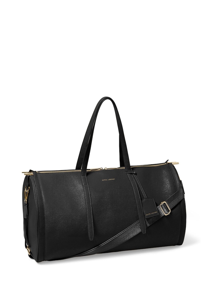 Katie Loxton Black Fold Out Garment Weekend Bag - Image 1 of 6