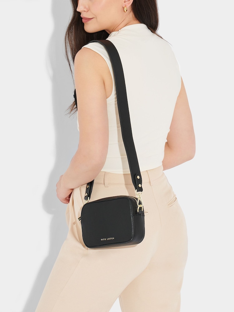 Katie Loxton Black Zana Mini Cross-Body Bag - Image 4 of 4