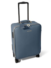 Katie Loxton Blue Oxford Cabin Suitcase - Image 2 of 5