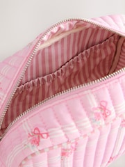 Shabby Chic by Rachel Ashwell® Pink Quilted Floral Washbag - Imagen 7 de 7