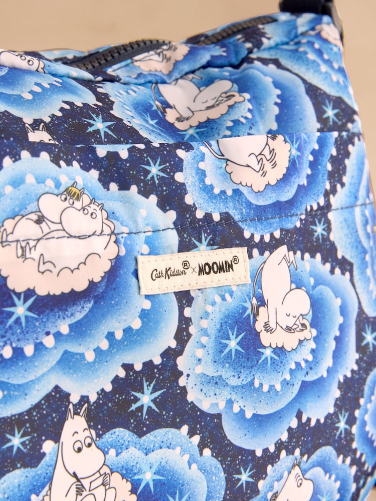 Cath Kidston Blue Clouds Moomins Foldaway Cross-Body Bag - Image 8 of 8