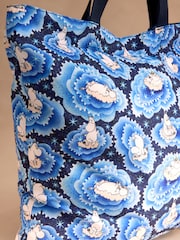 Cath Kidston Blue Clouds Moomins Large Foldaway Tote Bag - Image 7 of 7