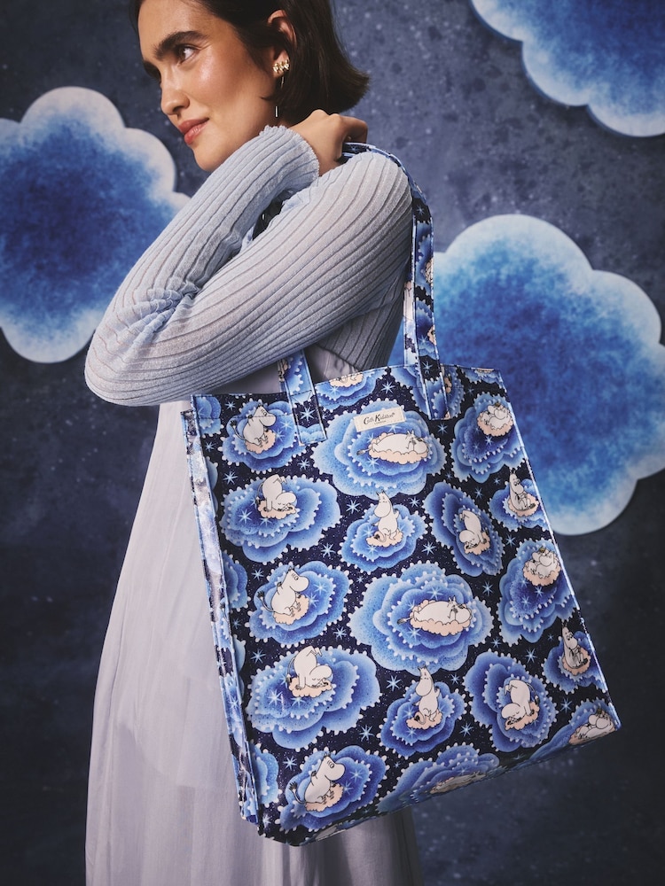 Cath Kidston Blue Clouds Large Moomins Book Bag - Image 2 of 6