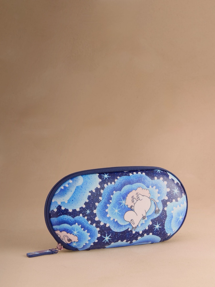 Cath Kidston Blue Clouds Moomins Glasses Case - Image 1 of 3