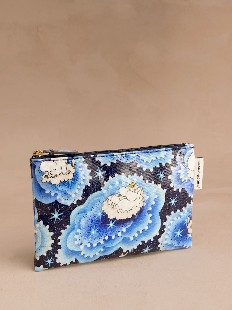 Cath Kidston Blue Clouds Moomins Zip Purse - Image 1 of 3