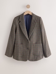 Multi Checked Heritage Brushed Blazer - Image 1 of 3