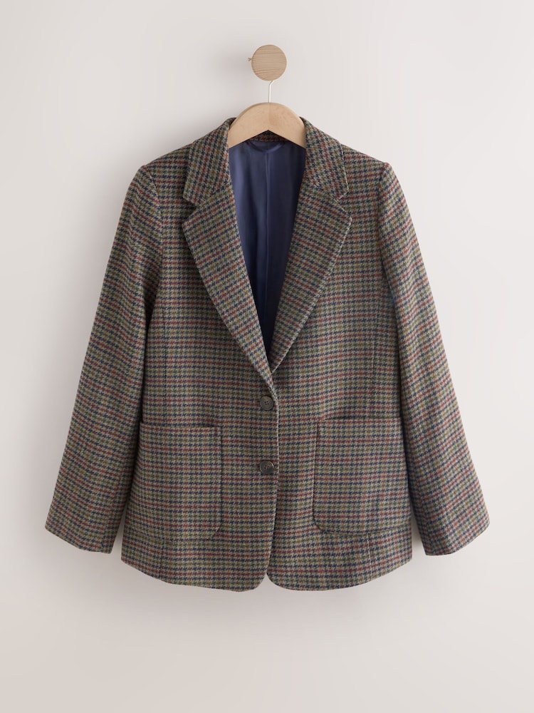 Multi Checked Heritage Brushed Blazer - Image 1 of 3