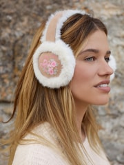 Shabby Chic by Rachel Ashwell® Tan Bow Fur Lined Earmuffs - Image 1 of 5