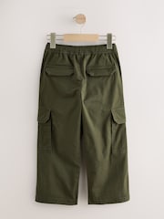 Green Wide Fit Woven Cargo Trousers (3-16yrs) - Image 2 of 4