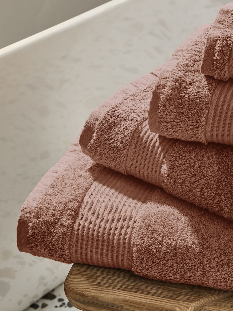 Rust Egyptian Cotton Towel - Image 2 of 3