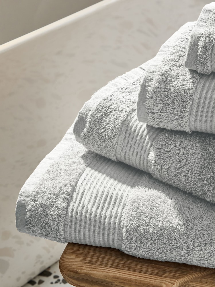 Blue Icey Egyptian Cotton Towel - Image 2 of 5