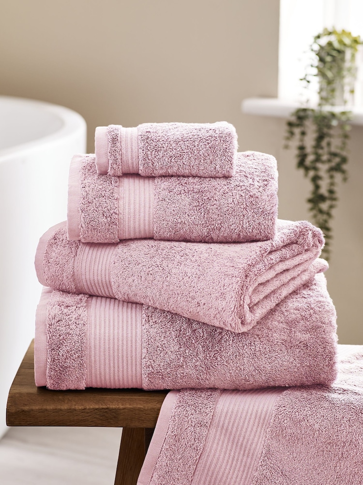 Purple Orchid Egyptian Cotton Towel - Image 1 of 5