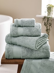 Dark Sage Egyptian Cotton Towel - Image 1 of 3