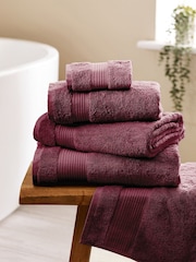 Rich Berry Egyptian Cotton Towel - Image 1 of 6