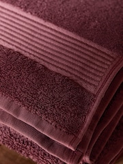 Rich Berry Egyptian Cotton Towel - Image 3 of 6