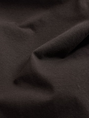 The Set Black/Chocolate Brown/White 3 Pack Relaxed Short Sleeve Cotton T-Shirt - Image 6 of 6