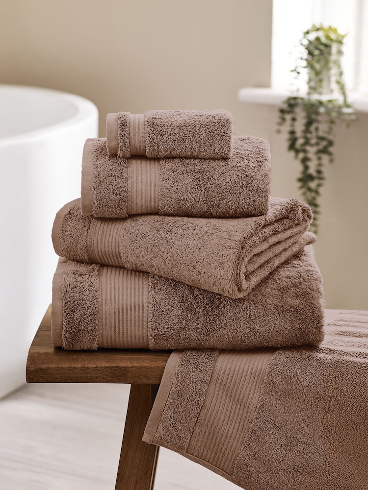 Brown Egyptian Cotton Towel - Image 1 of 2