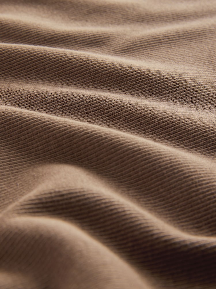The Set Navy/Cream/Brown 3 Pack Long Sleeve Ribbed T-Shirts - Image 6 of 6