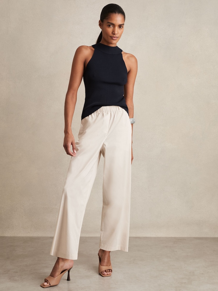 Reiss Osbourne Cotton-Blend Straight-Leg Trousers - صورة 1 من 6