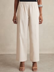 Reiss Osbourne Cotton-Blend Straight-Leg Trousers - صورة 3 من 6