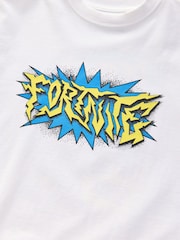 White Fortnite Short Sleeved T-Shirt (4-16yrs) - Image 3 of 4