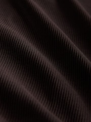 The Set Chocolate Brown/Dark Red/Warm Stone 3 Pack Ribbed Long Sleeve V-Neck T-Shirts - Image 6 of 6