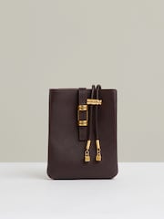 Reiss Oxblood Vienna Leather Phone Holder - Image 1 of 4