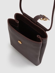 Reiss Oxblood Vienna Leather Phone Holder - Image 2 of 4