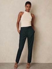 Reiss Green Jade Slim Fit Wool Blend Suit Trousers - Image 1 of 8