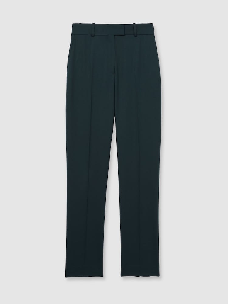 Reiss Green Jade Slim Fit Wool Blend Suit Trousers - Image 2 of 8