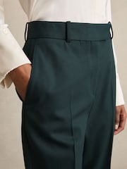 Reiss Green Jade Slim Fit Wool Blend Suit Trousers - Image 4 of 8