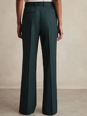 Reiss Green Jade Wool-Blend Wide-Leg Suit Trousers - Image 4 of 7