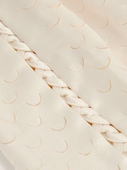 Reiss White Winnie Laser Cut Drawstring Shorts - Image 5 of 5