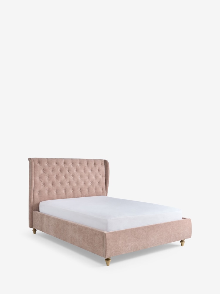 Laura Ashley Hundon Chenille Dusky Rose Chatsworth Upholstered Bed - Image 1 of 1 Laura Ashley Hundon Chenille Dusky Rose Chatsworth Upholstered Bed - Image 1 of 1
