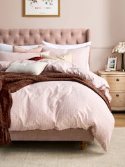 Laura Ashley Hundon Chenille Dusky Rose Chatsworth Upholstered Bed - Image 2 of 6
