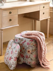 Laura Ashley Lingmell Trail Green Someford Storage Stool - Image 2 of 6