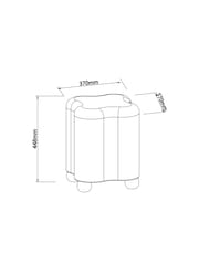 Laura Ashley Lingmell Trail Green Someford Storage Stool - Image 5 of 6