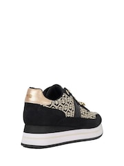 Dune London Black Dark Dancing Mono Sling Back Kitten Shoes - Image 3 of 6