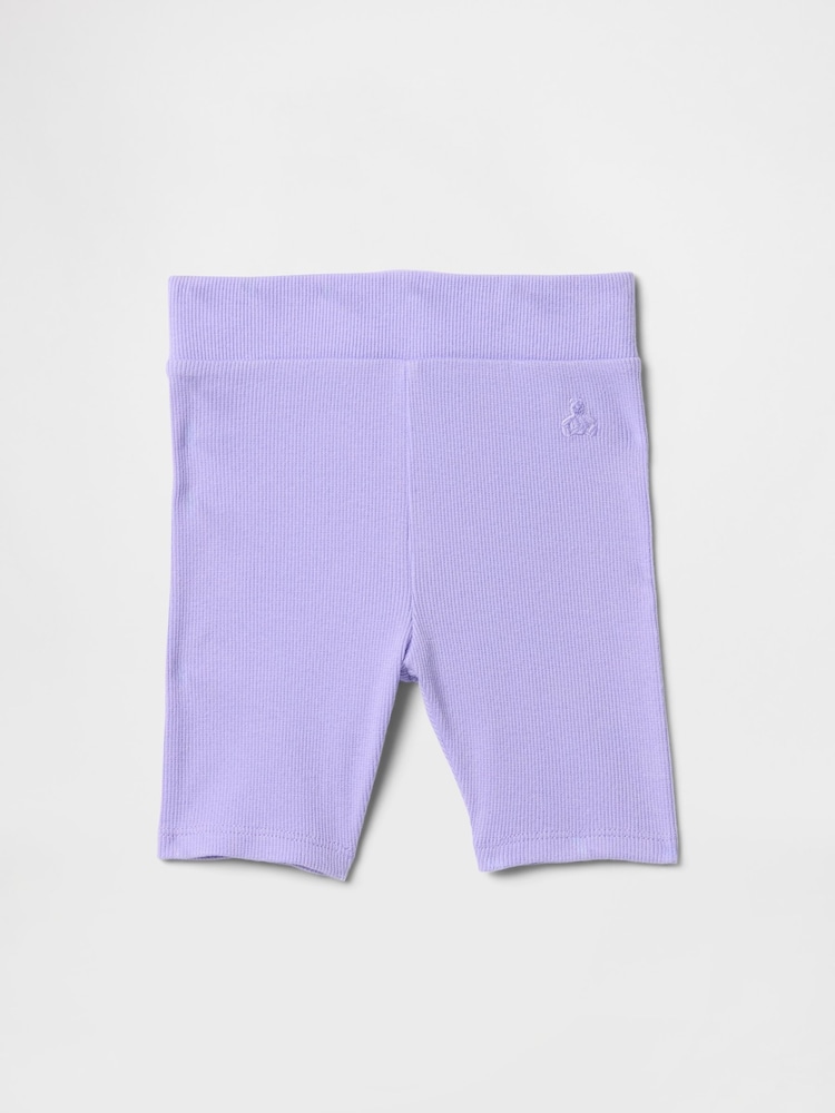 Gap Purple Ribbed Cycling Shorts (6mths-5yrs) - Image 1 of 2