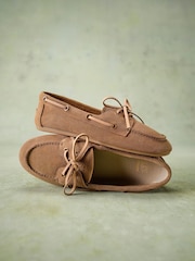 Dune London Brown Gala Boat Shoes - Image 1 of 6