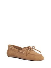 Dune London Brown Gala Boat Shoes - Image 3 of 6