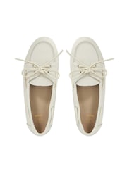 Dune London White Gala Boat Shoes - Image 1 of 6